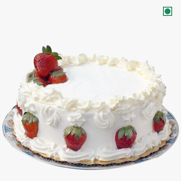 Easy One Bowl Eggless Strawberry Cake - My Flavour Factory