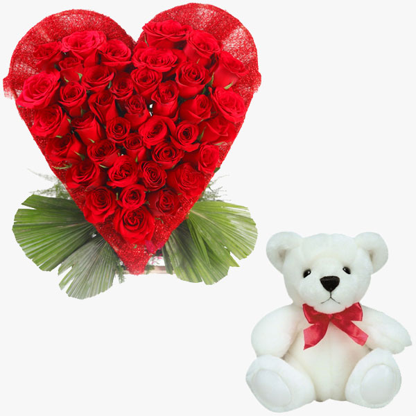 Send Coffee Cake & Red Roses Online in India at Indiagift.in